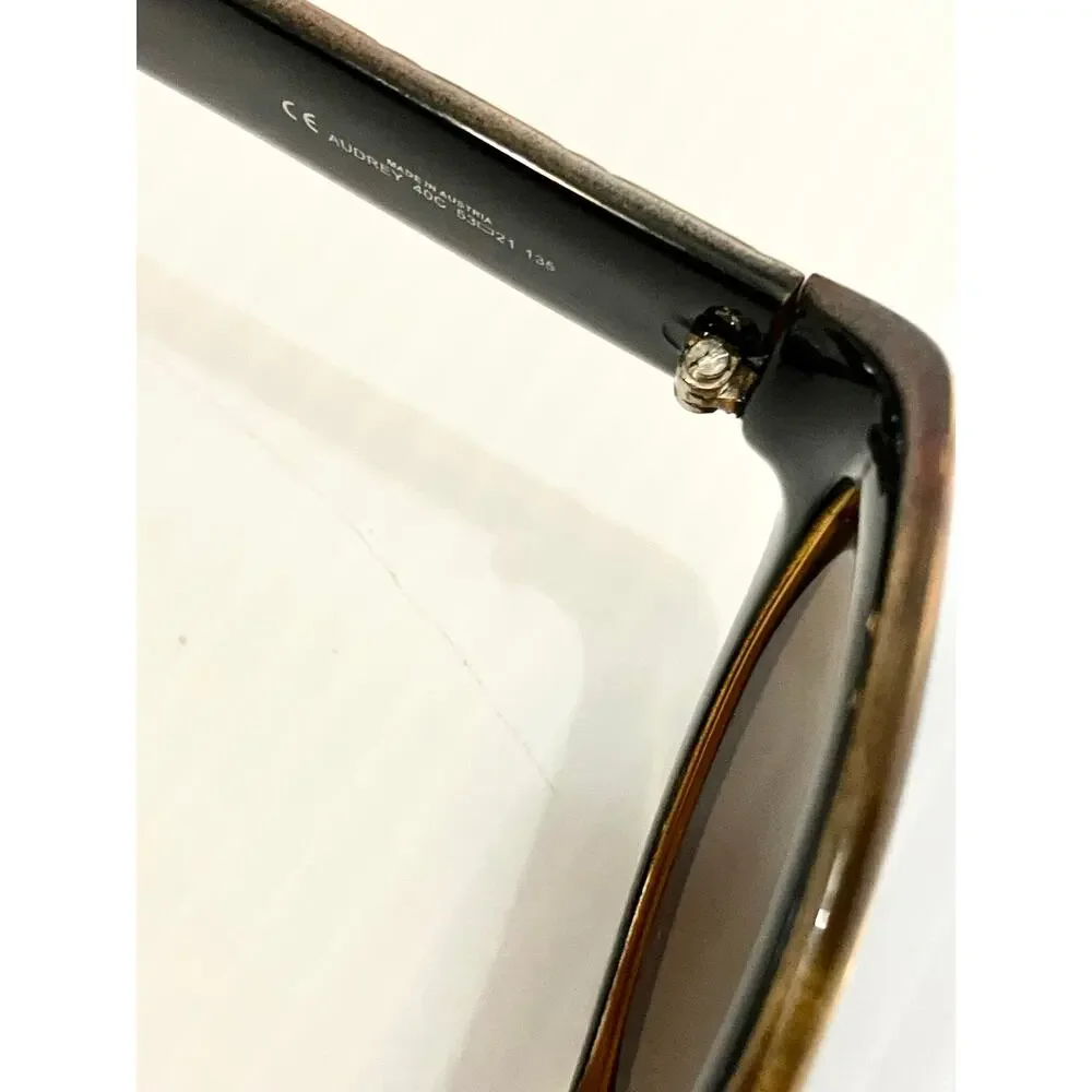 Vintage Christian Dior Audrey 40C Sunglasses Optyl Orange Gold 53 21 135 Austria - Picture 8 of 9